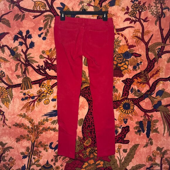 Red Low-Rise Skinny Jegging - Picture 2 of 4